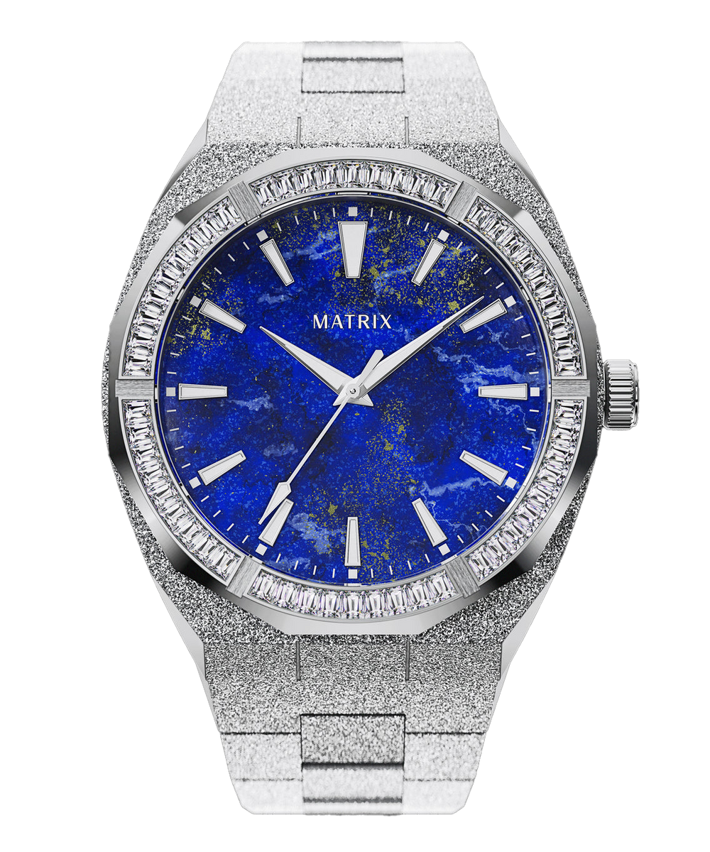 FROSTED STAR DUST LAPIS NEBULA SILVER– MATRIX WATCHES